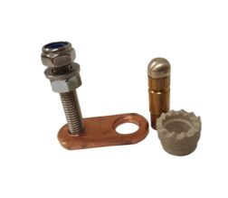 Conector de trilho para Pinbrazing, modelo T, tipo L, desconectável