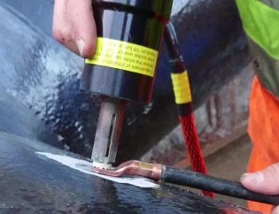 Processo de PinBrazing Hitel em trilho ferroviário com baixa temperatura