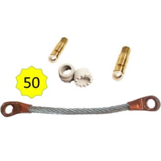 Railbond de boleto em cordoalha de aço galvanizado para Pinbrazing