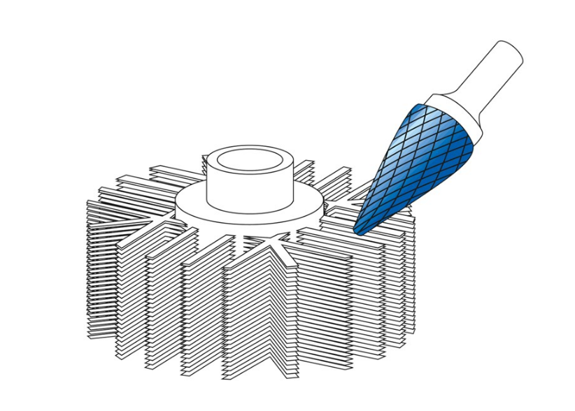 LIMA ROTATIVA PONTA CONE HP2, SKM..