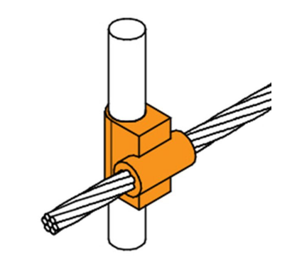 MOLDE CABO EM CRUZ VERTICAL C50H34